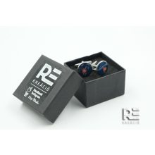 Acél kör mandzsetta díszdobozban - saját céges emblémázási lehetőséggel 