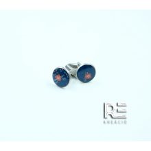 Acél kör mandzsetta díszdobozban - saját céges emblémázási lehetőséggel 