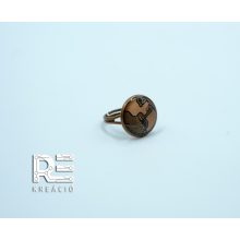 Csiszolt vörösréz gyűrű