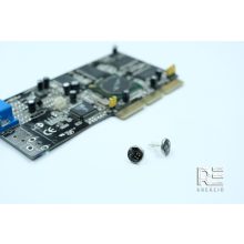 Acél bedugós fülbevaló alaplapból - fekete