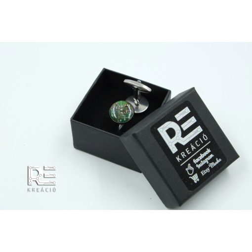 KIFUTÓ termék! Acél kör mandzsetta - zöld