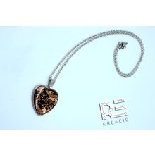 Magyar Kézműves Innovatív Remek-  alaplapból csiszolt különleges szív medál