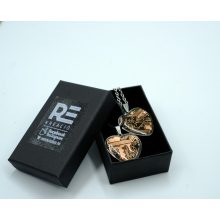 Magyar Kézműves Innovatív Remek-  alaplapból csiszolt különleges szív medál