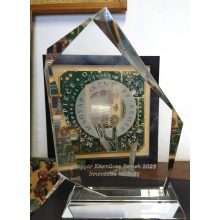 Magyar Kézműves Innovatív Remek-  alaplapból csiszolt különleges szív medál