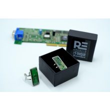 Acél téglalap gyűrű- lila