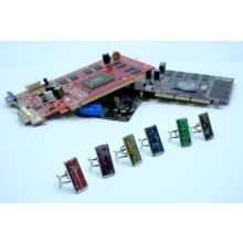 Acél téglalap gyűrű- piros