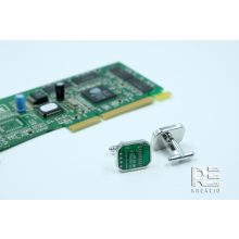 Díjnyertes mandzsetta díszdobozban - zöld