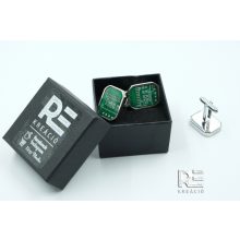 Díjnyertes mandzsetta díszdobozban - zöld